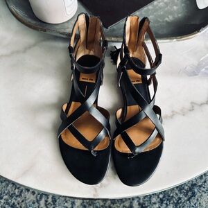 Dolce Vita Black Leather Sandals